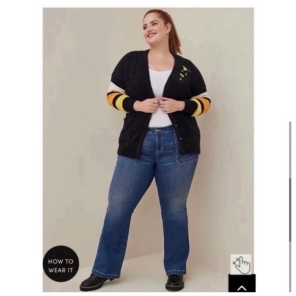 TORRID Disney Halloween Minnie Mouse Cardigan Sweater - Picture 6 of 12